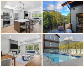 2 bedrooms-3 beds 2 baths-Rocky Creekside Retreat - Top Floor - Heated Pool and Hot Tub